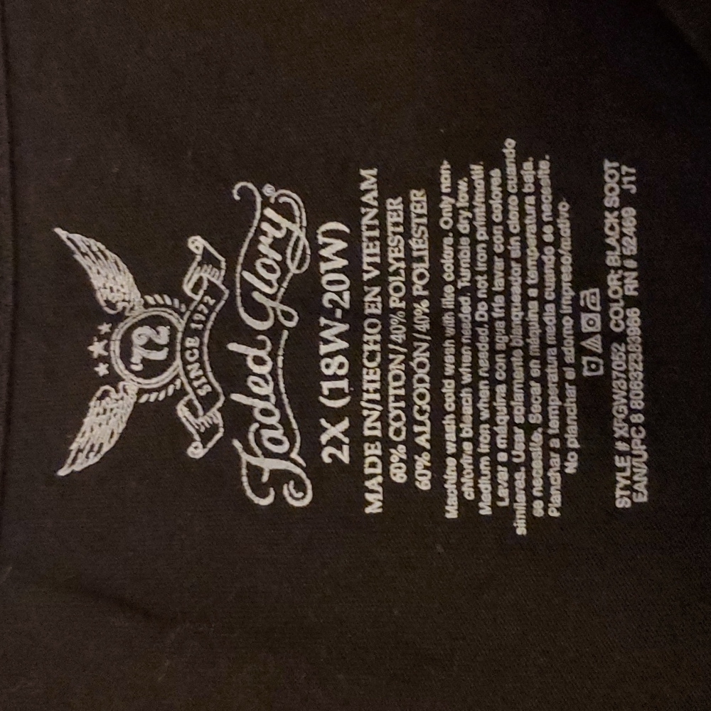 Faded Glory long sleeve v neck tee - Picture 3 of 4